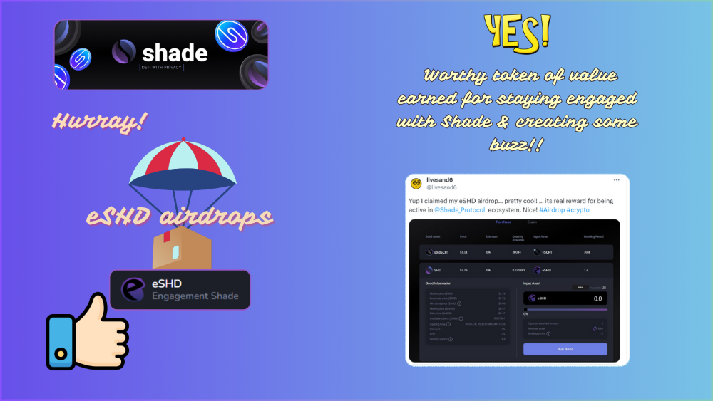 eSHD Airdrops: erkenning van de waarde van betrokkenheid van de gemeenschap bij het Shade Protocol | door Prreeya Narayanan | Muntmonniken | december 2024